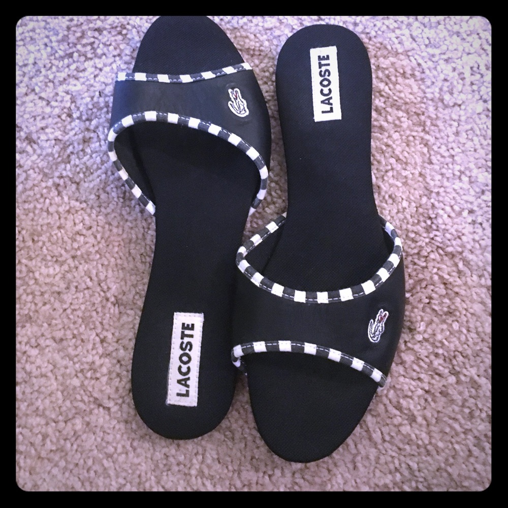 COPY - Lacoste black and white flats